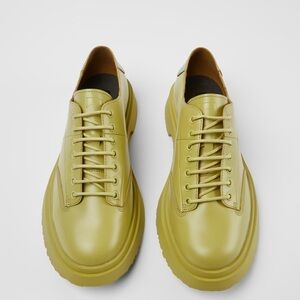 Camper Green Walden Leather Shoes